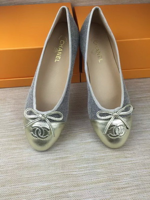 CHANEL Shallow mouth flat shoes Women--150